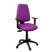 piqueras y crespo elche s similpiel silla de oficina brazos regulables morado