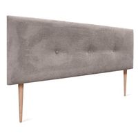 dhome cabecero de pana liso con botones 135x115 con patas camas 120135140 - marron