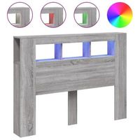 cabecero cama mueble de dormitorio led madera ingenieria sonoma 140 x 185 x 1035 cm gris m020008660