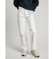 pepe jeans para mujer pl204901tc5 jeans en fit recto robyn blanco 2732 casual algodon denim sostenible