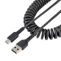 cable usb a a usb c startechcom 50 cm rizado negro usb 20