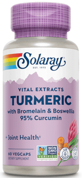 Solaray Turmeric Bromelain y Boswelia 60 Vegcaps