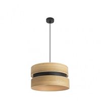 colgante colet 1xe27 negromadera clara regx40x40 cm