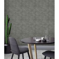 papel pintado vinilico ecologico chapa y remaches acero metalizado - austin factory 679598 de gaulan - rollo de 10 m x 053 m
