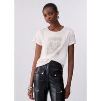 liu jo tops y camisetas t-shirt con logo para mujer