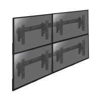 soporte videowall kimex 017-2122k push pull para 4 pantallas vesa 49-65 280kg negro