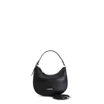 minibolso efecto abullonado con bandolera y hebilla de strass black