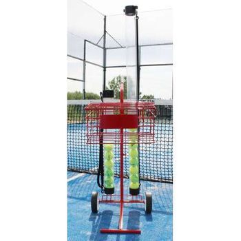 Carro Portapelotas Tenis Y Padel - 80 Pelotas Softee - Color Rojo