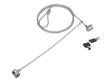 CABLE DE SEGURIDAD CONCEPTRONIC CON DOBLE CABEZAL Y LLAVE 1.5M