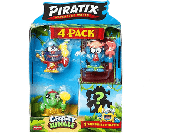 Juego - Magicbox Piratix Crazy Jungle 4 Pack 1x12, Aleatorio
