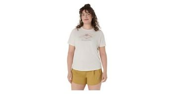 Camiseta de manga corta asics fujitrail logo white de mujer