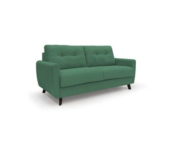 Callisto sofá cama convertible de tela suave e impermeable 168 cm (mat. 120x197) verde