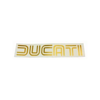 Pegatina Ducati '70 oro