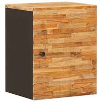 gabinete colgante de bano con puerta natural 38 x 33 x 48 cm vidaxl