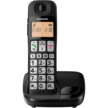 Panasonic KX-TGE310SPB Teléfono Inalámbrico Negro