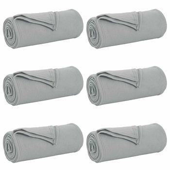Mantitas De Sofá 6 Uds. Gris 240 X 220 Cm 4.28 Kg Lana Vidaxl
