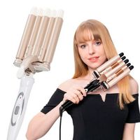 moldeador de pelo de 5 tubos kj-30 50w temperatura de 170 a 220 grados 9x7x33 cm color blanco