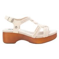 xti alpargatas sandalia con cuna simil madera y corte textil para mujer