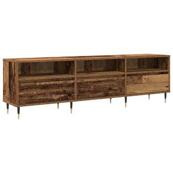 Mueble De Tv Madera Envejecida 150 X 30 X 45 Cm Vidaxl
