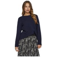 vila jersey primia knit - navy blazer para mujer