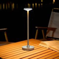 lampara de mesa aluminio  35 cm