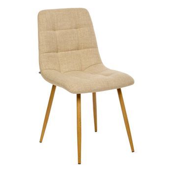 Sirac Silla De Tela De Lino Beige A45xp55xal84 Cm