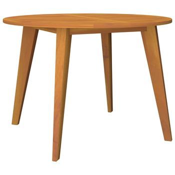 Mesa De Jardín | Mesa De Exterior Madera Maciza De Acacia Ø110x75 Cm