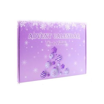 Calendario de Adviento de Velas Aromáticas con 24 Velas Perfumadas Tipo Tea Light de Cera de Soja Natural – Set Regalo Navidad con Fragancias Relax, Especias, Frutales y Dulces – Decoración Hogar y