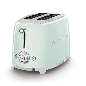 Smeg TSF01PGEU Tostadora 2 Rebanadas 950W Verde