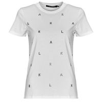 karl lagerfeld camiseta rhinestone karl t-shirt para mujer