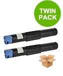compatible multipack oki b2200 printer toner cartridges 2 pack -43640302