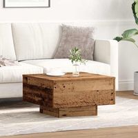 vidaxl mesa de cafe madera envejecida 55 x 55 x 31 cm