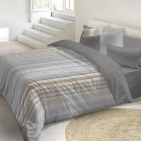 naturals - funda nordica estampada cama 180 - algodon extra suave - incluye 1 o 2 fundas de almohada - fabricado en espana - agata