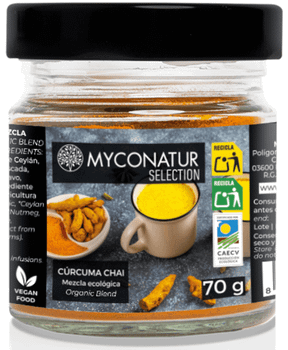 Myconatur Cúrcuma Chai Polvo Ecológico 70 gr