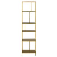 estanteria alta de metal color laton de 45 cm