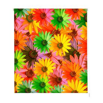 Estoralis - Estor Enrollable Translucido | Estampado Flores | 150 X 180 Cm (ancho/alto) Tamaño Tela 147 X 175 Cm | F-833 Unico