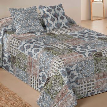 Colcha Bouti 3 Piezas 100% Microfibra Cama 180 Cm Naturals Indian