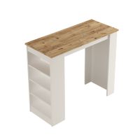mesa alta estilo yurupa 120 cm pino- blanco