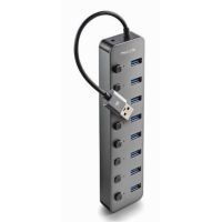 hub usb ngs ihub8 8 puertos usb 30 con interruptores y carga rapida bc12