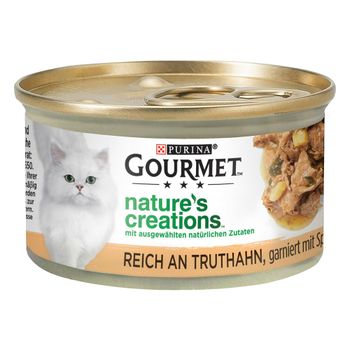 Purina Gourmet Nature's Creations 48 x 85 g - Megapack - Pavo con espinacas y chirivía