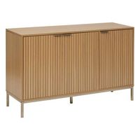 aparador 3 puertas tasso 120cm de ancho efecto madera natural
