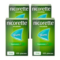 nicorette freshmint gum 2mg - 105 pieces - 10 pack