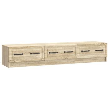 Mueble De Tv 147 X 34,5 X 27 Cm Roble Sonoma Vidaxl