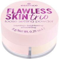 essence colorete  polvos flawless skin loose powder trio para mujer