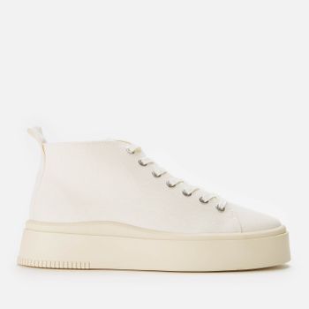 Vagabond Women's Stacy Hi-Top Trainers - Cream White - UK 8