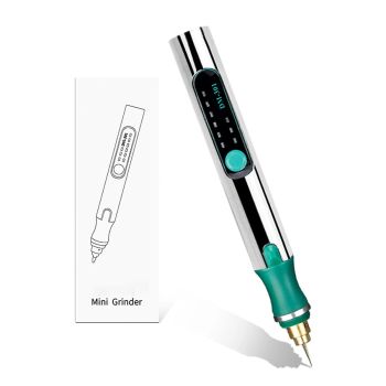 Molinillo eléctrico mini portátil de 25000 RPM, 3 velocidades, bolígrafo de talla rotativa para grabado y pulido con ind