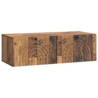 mueble para tv de pared madera envejecida 99 x 41 x 30 cm vidaxl