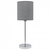 lampara sobremesa serie axel plata 1xe14 de fabrilamp