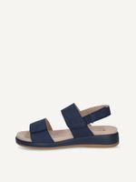 caprice sandal blue made of leather without heel size 41