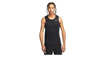 Camiseta de tirantes nike dri fit miler negra